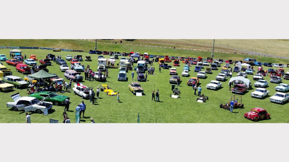 The scene at Pioneeer Oval last year for the Charity Show ‘n’ Shine. sub 