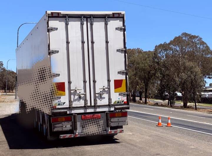 POLICE BLITZ: A truckie was ordered off the road by police after failing a roadside drug test. Photo: NSW POLICE