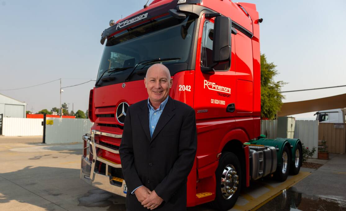ON THE ROAD: Ron Finemore Transport transport food and fuel and managing director Mark Parry said the border closure hasn't been a problem. Photo: SUPPLIED
