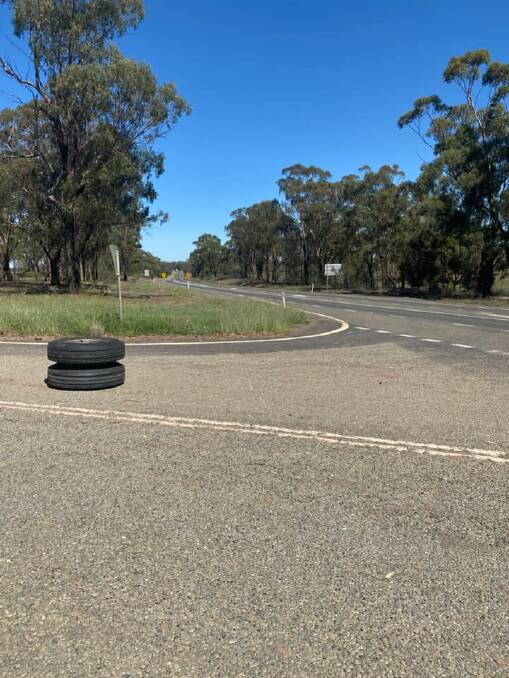 GONE: Police officers were alerted to this truck which had a missing wheel set. Photo: NSW POLICE