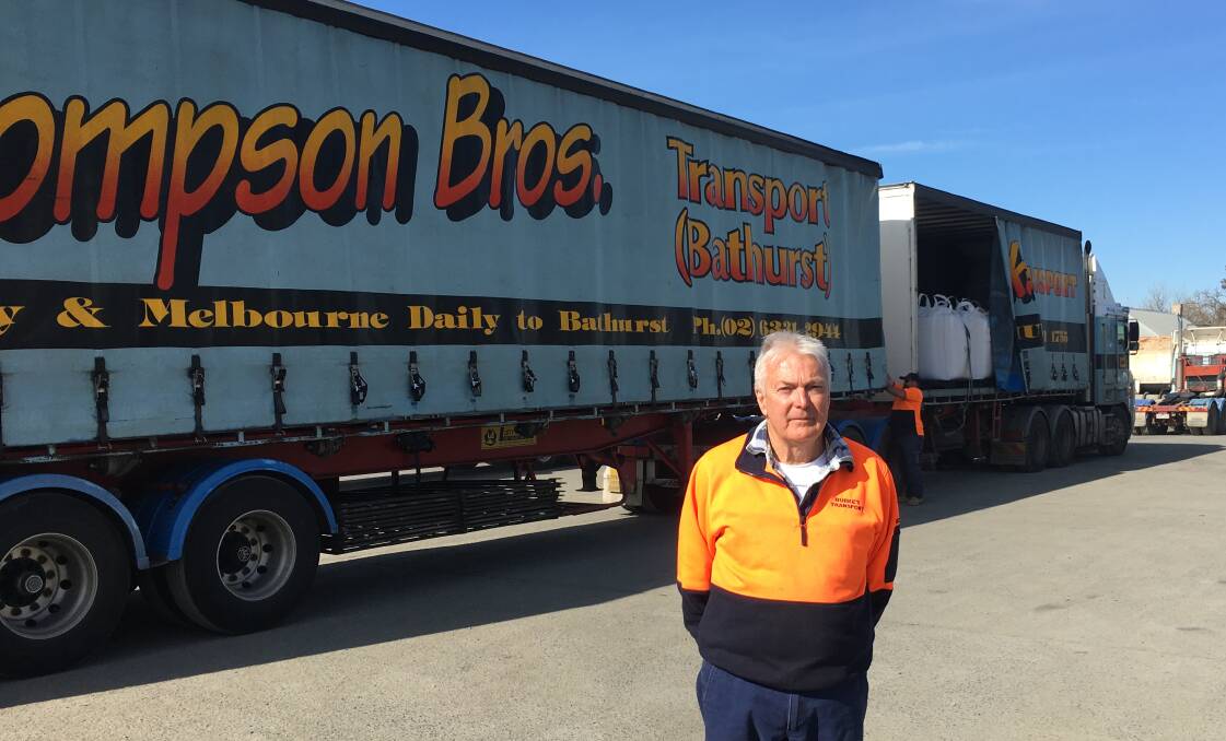 NO PROBLEMS: Burke's Transport owner Graeme Burke said his trucks haven't been delayed by the closure of the Victorian-NSW border. Photo: BRADLEY JURD