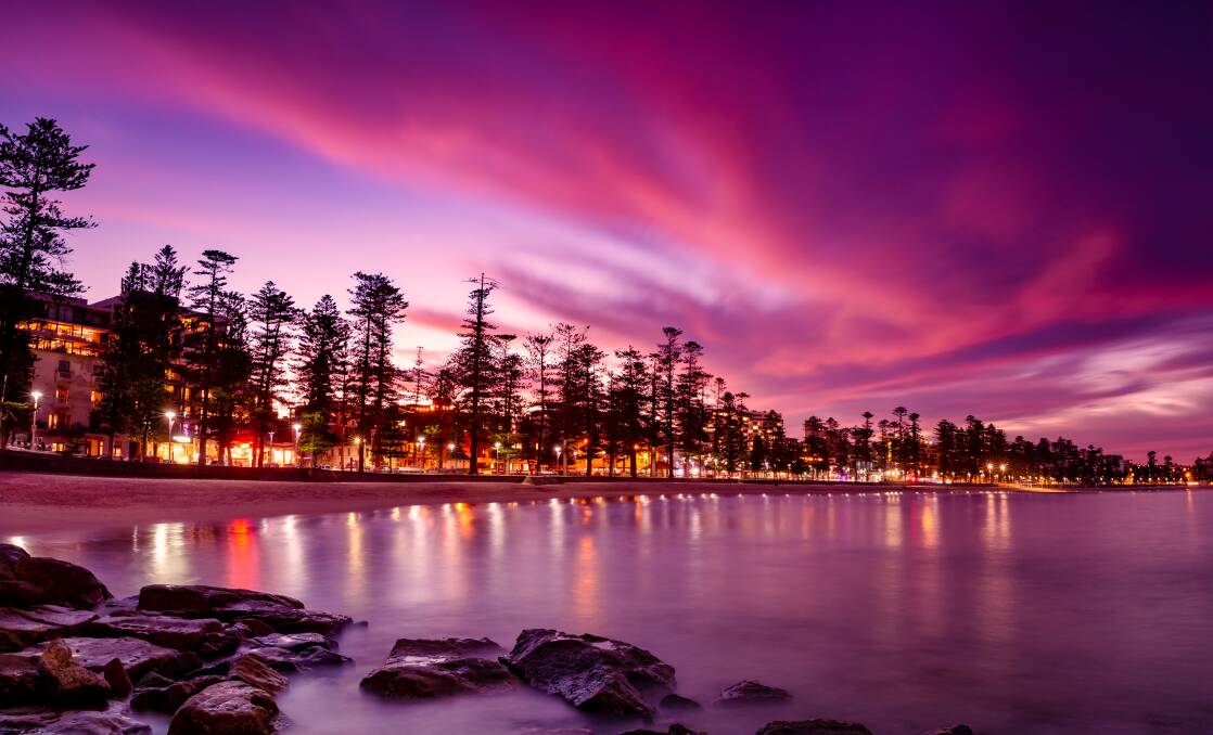 Manly after dark. Picture: Simon Pratley Photography