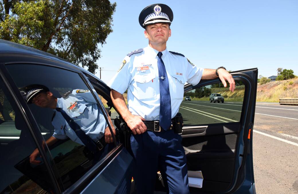 STAY SAFE: Western Region Traffic Tactician Inspector Ben Macfarlane says in the end it's up to motorists to do the right thing on the roads. Photo BELINDA SOOLE