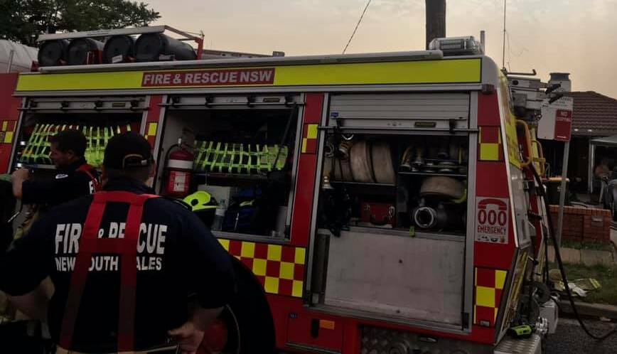 HOUSE FIRE: A fire ignited after food left unattended on stove. Photo: FRNSW PARKES