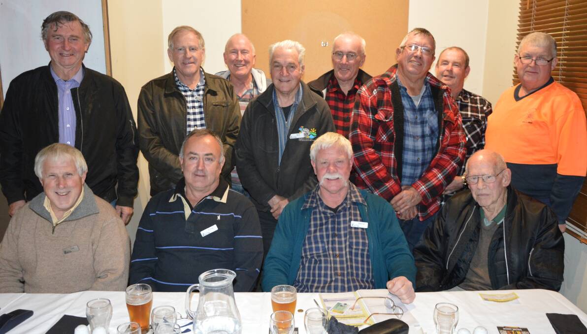 MEETING: Parkes Action Club members at their August meeting where they discussed the Christmas street parade and carnival - back, Louden Grady, Gary Somers, Warren Edwards, president Bob Steel, Peter Guppy, Don Jewell, Max Wilson and Ian Brown; front, Tim Keith, Greg Hay, David Knights and Kevin Hartmann.