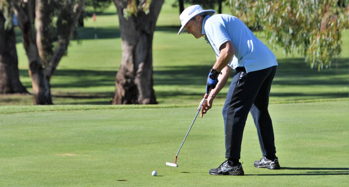 OUT AND ABOUT: Ian Ward has been spotted having a hit at the Parkes Golf Club recently. Photo: Jenny Kingham