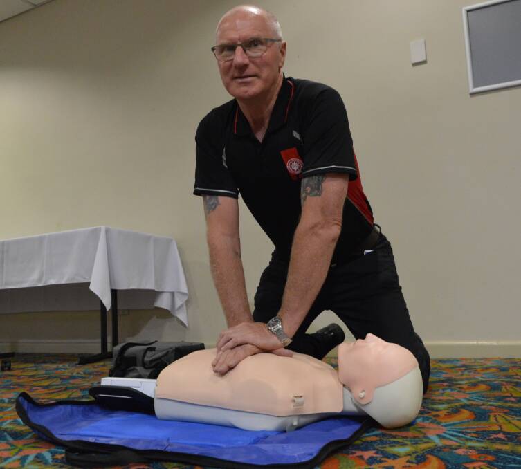 READY TO TEACH: From Friday, first aid and CPR courses - once a month at this stage - will be running out of the Parkes Services Club with facilitator Kevin Arklay. Photo: Christine Little
