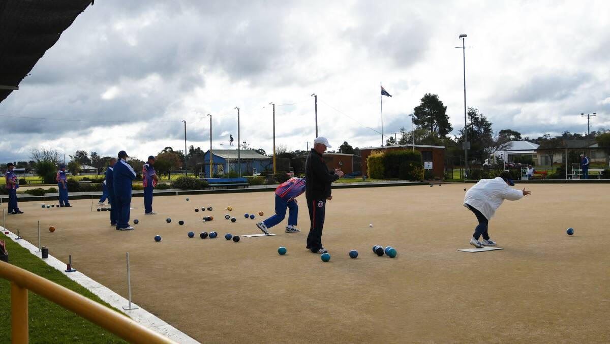 BUSY: Bowls at the Parkes Railway Bowling Club in full swing last month. Photo: Jenny Kingham