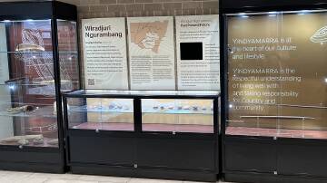 OFFICIALLY OPEN: Wiradjuri Ngurambang Exhibition is a permanent display at the Parkes Library and Cultural Centre and was officially opened on Tuesday evening. Photo: Parkes Shire Council