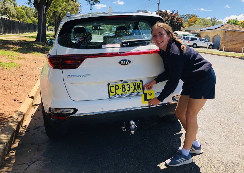 EAGER TO LEARN: Learner driver Jordan Moody getting ready for her driving lesson. Photo: Submitted