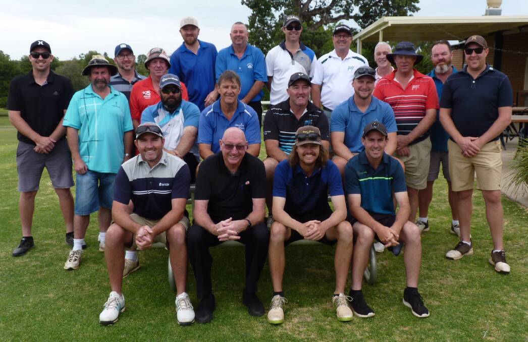 SHOOTOUT: All of the participants who eagerly battled for the 2020 IGA Shootout title on Sunday with sponsor Peter Boschman (front, second from left) from Cunningham's IGA. Full report on the competition coming soon. Photo: Submitted