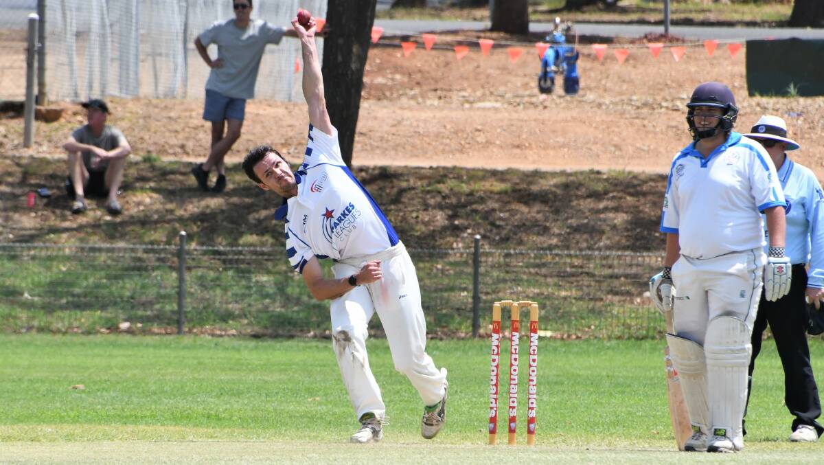 TOP FORM: Parkes bowler Brent Tucker's efforts on Sunday weren't enough to secure a win for the town in the Western Zone Premier League. Photo: Jenny Kingham