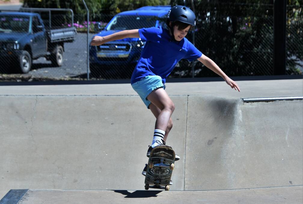2018: Campbell Scally of Parkes competed in last year's inaugural competition at the Parkes Skatepark. Photo: Jenny Kingham