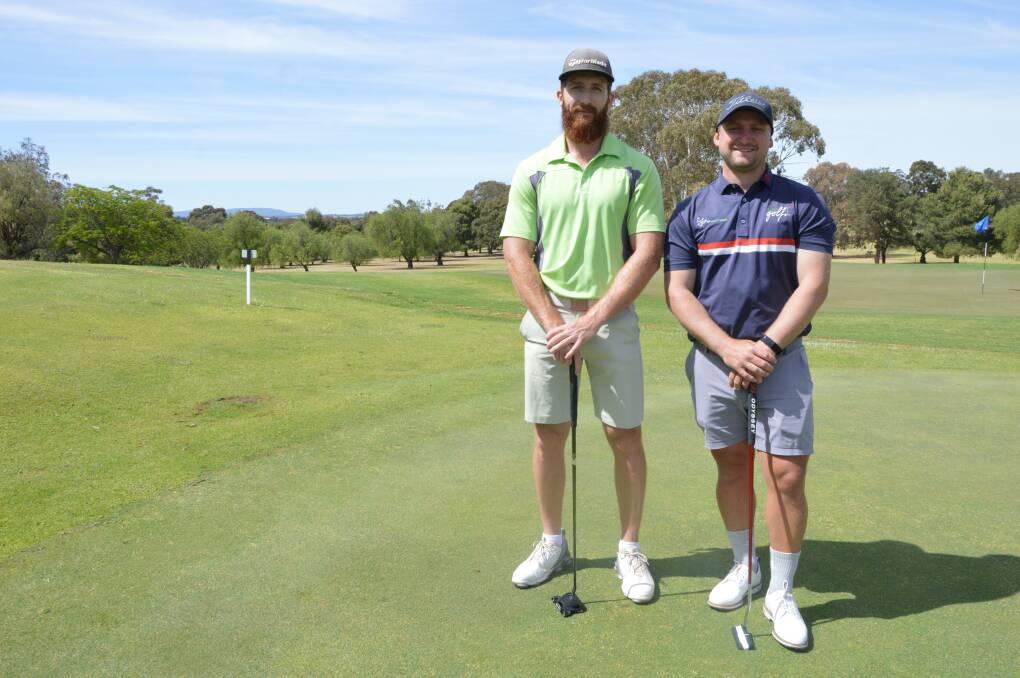 Aaron Wilkie and Jack Elliott from Parkes have been selected on the Lachlan Valley team to compete at this year's Men's NSW Country Championship at South West Rocks. Photo by Christine Little
