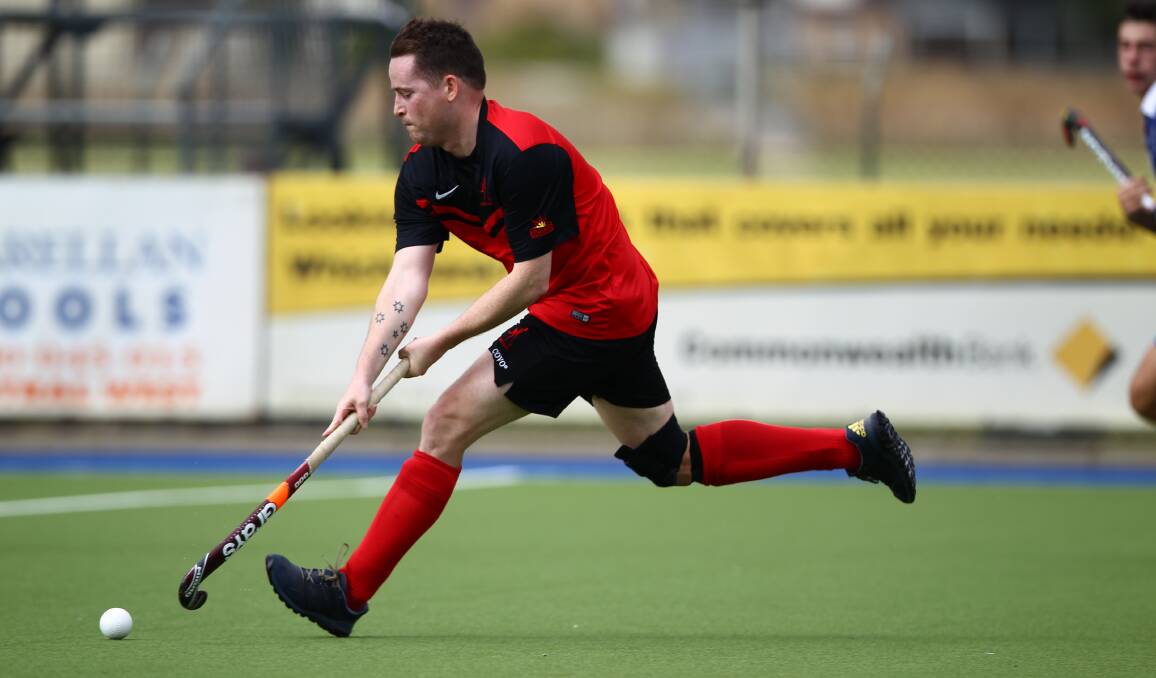 WE'RE BACK: Saturday's first round of the new men's Premier League Hockey Nines marked the return of Parkes to the competition. Photo: PHIL BLATCH