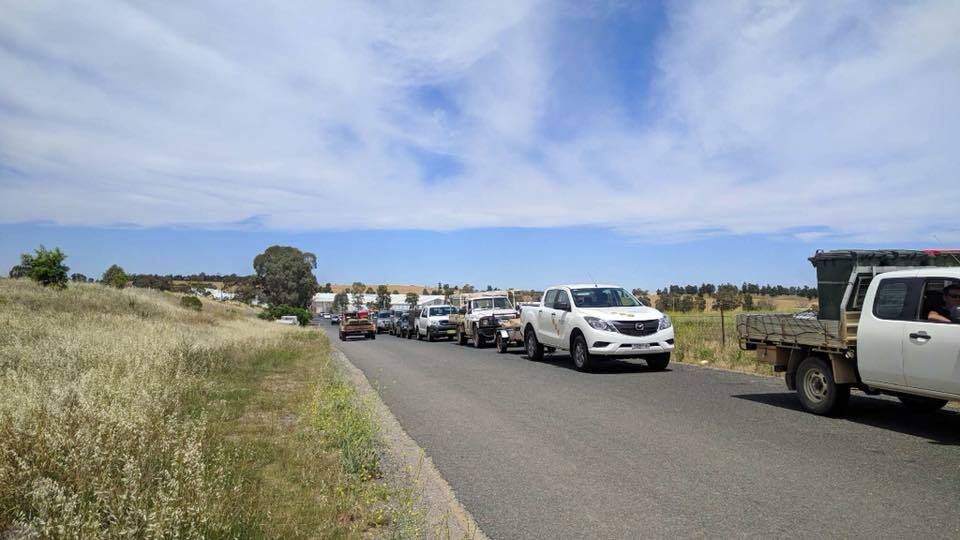 FREE ENTRY: The free tip day at the Parkes Waste Facility over the weekend of November 4 and 5 saw a very long line-up of vehicles waiting to get in.