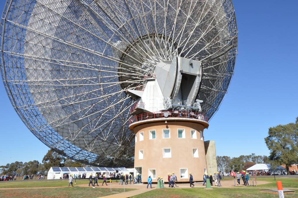 OPEN DAYS: CSIRO ran tours inside The Dish from 9am to 4pm over Saturday and Sunday, which proved very popular over the anniversary. Photo: Christine Little