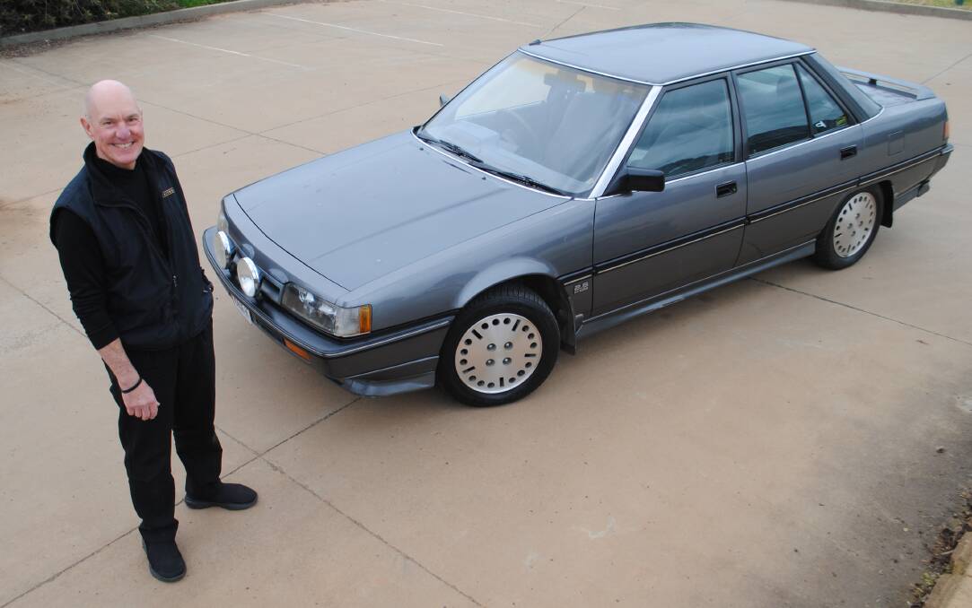 SENTIMENTAL: Ace Matthews bought this Mitsubishi Magna in 1988 and it was his very first new car. Photo: Jeff McClurg