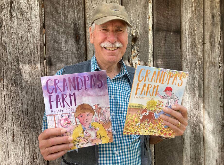 COMPLETE: Alan Robinson's Grandpa's Farm children's book series is now complete with the release of his third and fourth books An Autumn Day and A Winter's Day. Photo: Submitted