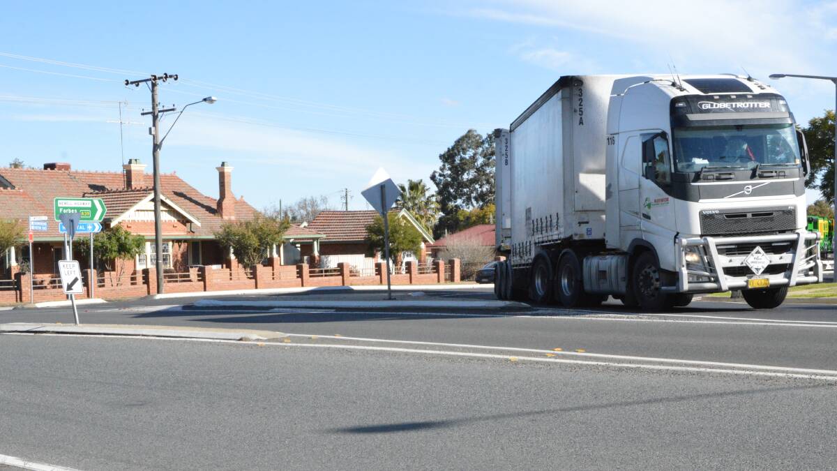 BYPASS COMING: One of the reasons for the proposed Newell Highway bypass at Parkes is because 26 metre B-doubles and 36.5 metre road trains cannot fit through a number of intersections on the existing highway through Parkes.