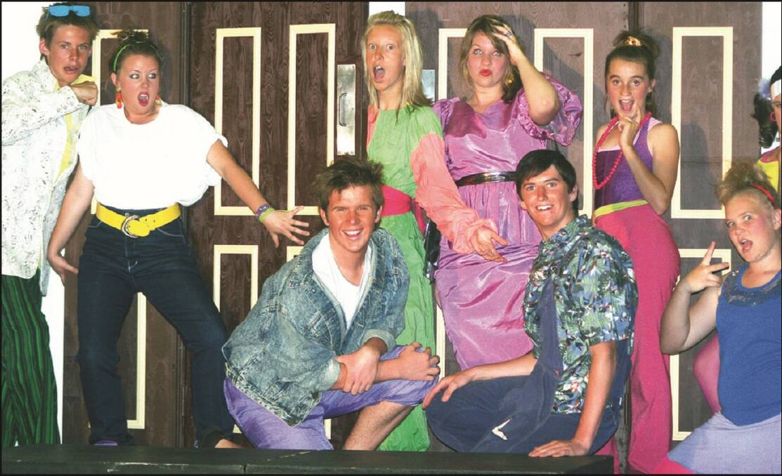 MAY 2008: Some of the young cast of The Wedding Singer which opens its eight-performance season. Photo: Submitted