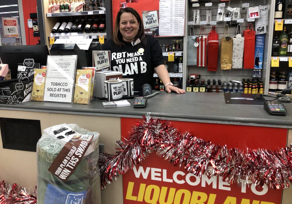 DO YOU HAVE A PLAN B: Store Manager of Liquorland Parkes Lea Dickson has thrown her support behind the Plan B campaign. Photo: Submitted