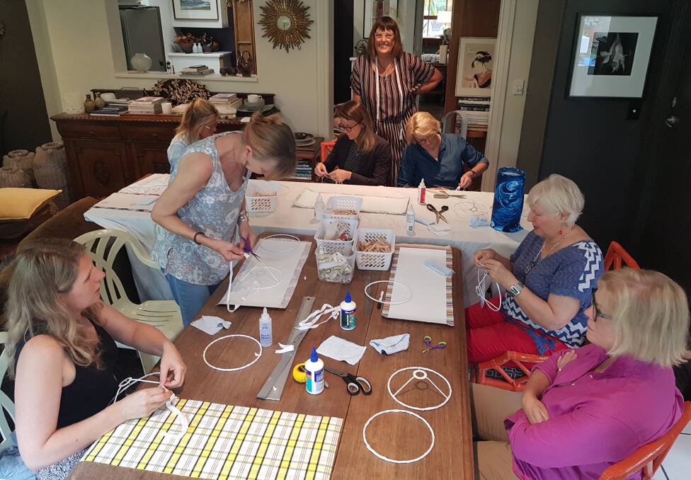 WORKSHOP: Annie Giffard from Shades of Distinction is combining her therapist and creative teaching experience to host lampshade making workshops in the Central West. Photo: Submitted