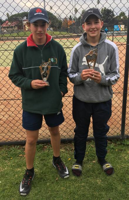 FINALISTS: Sam Roth (Mudgee) and Gabe Goodrick - finalists in 14s at Dubbo JDS. Photo: Submitted