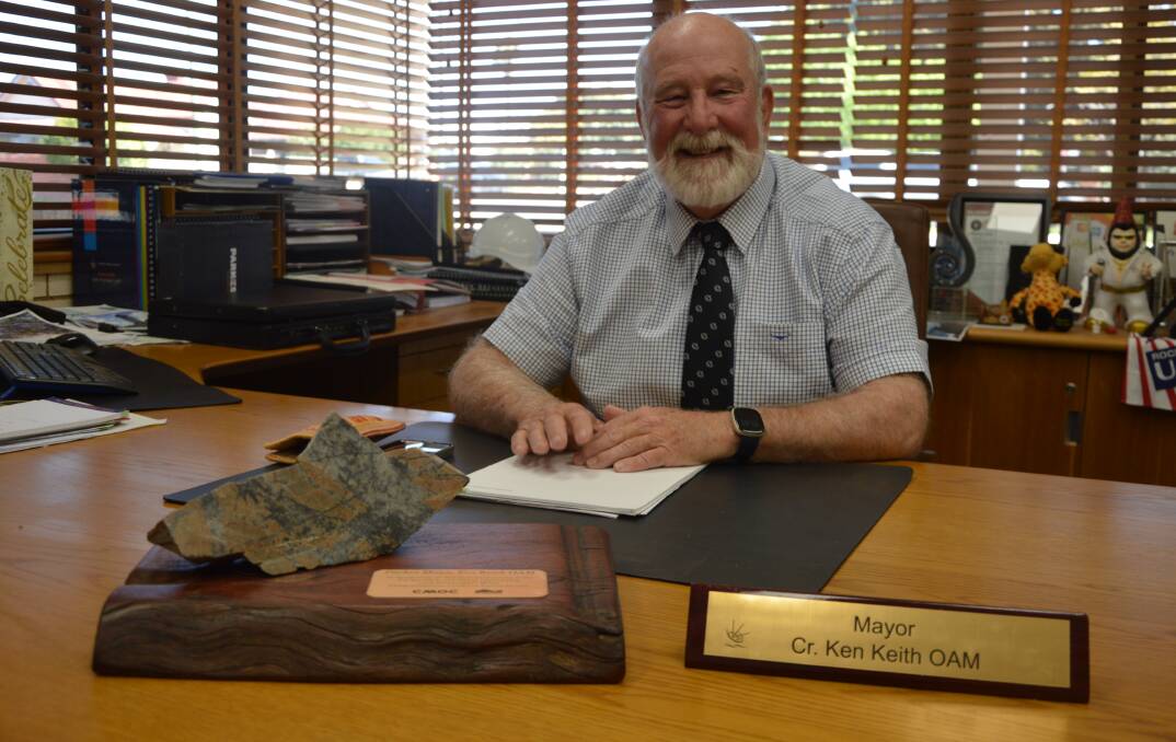 Cr Ken Keith OAM fondly and proudly looks back on his 17 years as the Parkes Shire mayor, admitting he had mixed emotions in the lead-up. Photo by Christine Little