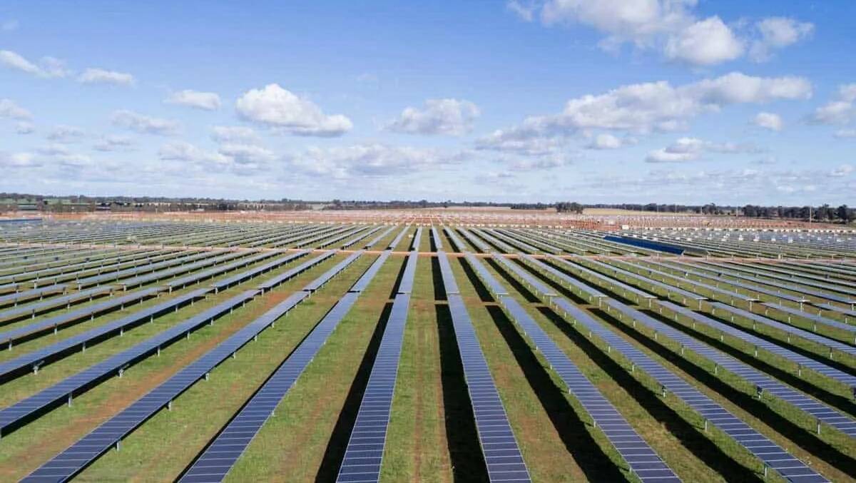 HIGHEST PERFORMER: The Parkes Solar Farm has an annual spot revenue of $160,000/MW, the highest in the country. Photo: Parkes Solar Farm