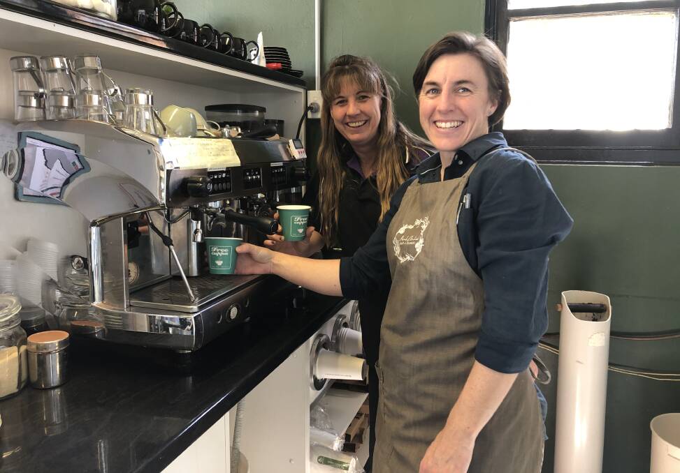 ON BOARD: Kerri Miles and Alexandra Hall from Pink Orchid Café & Flowers in Parkes, who are participating in the 'Free Cuppa for the Driver' scheme for the first time. Photo: Submitted