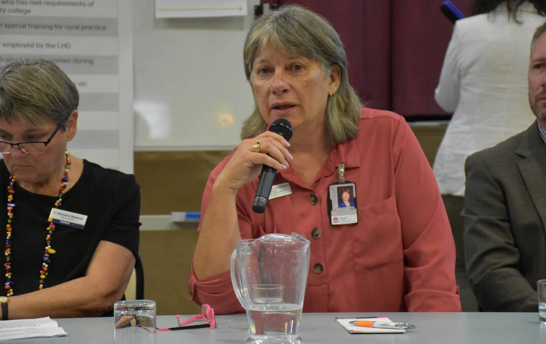 FORUM: A number of questions were put forward to the General Manager Lachlan Area Health Service Liz Mitchell to answer on December 10. Photo: Barbara Reeves