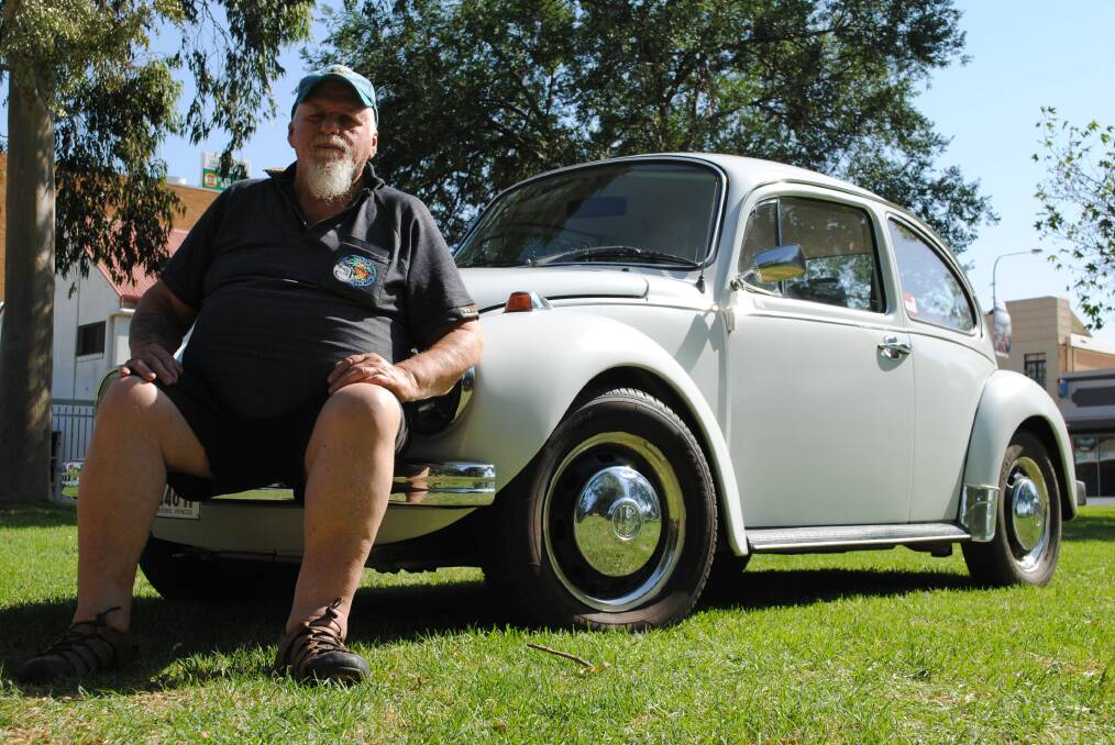 Faithful VW: Bob's Beetle now is a 1974 VW 'L' which he bought from local man Des Morris. 