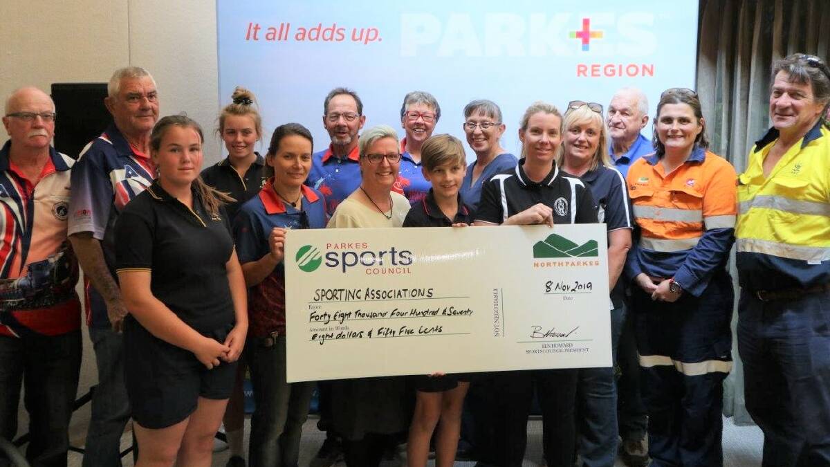 NorthParkes handed out more than $48,000 in grants to Parkes sporting clubs.