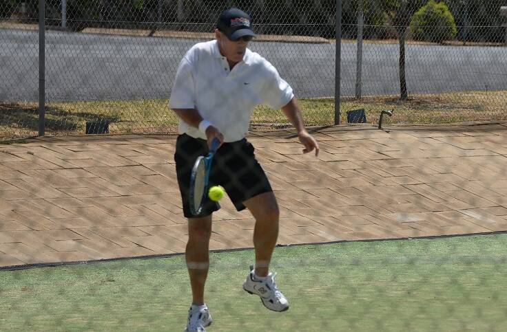 KEEN: Senior tennis player John Chew has been keen to get back into action at the Parkes Tennis Centre. Organisers said it's been a great start to the new summer night competition with 12 teams participating.