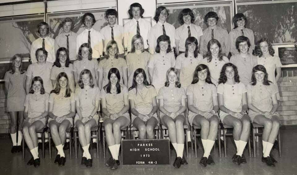CLASS OF 73: Parkes High School class photo of fourth form in 1973. Photo: SUPPLIED