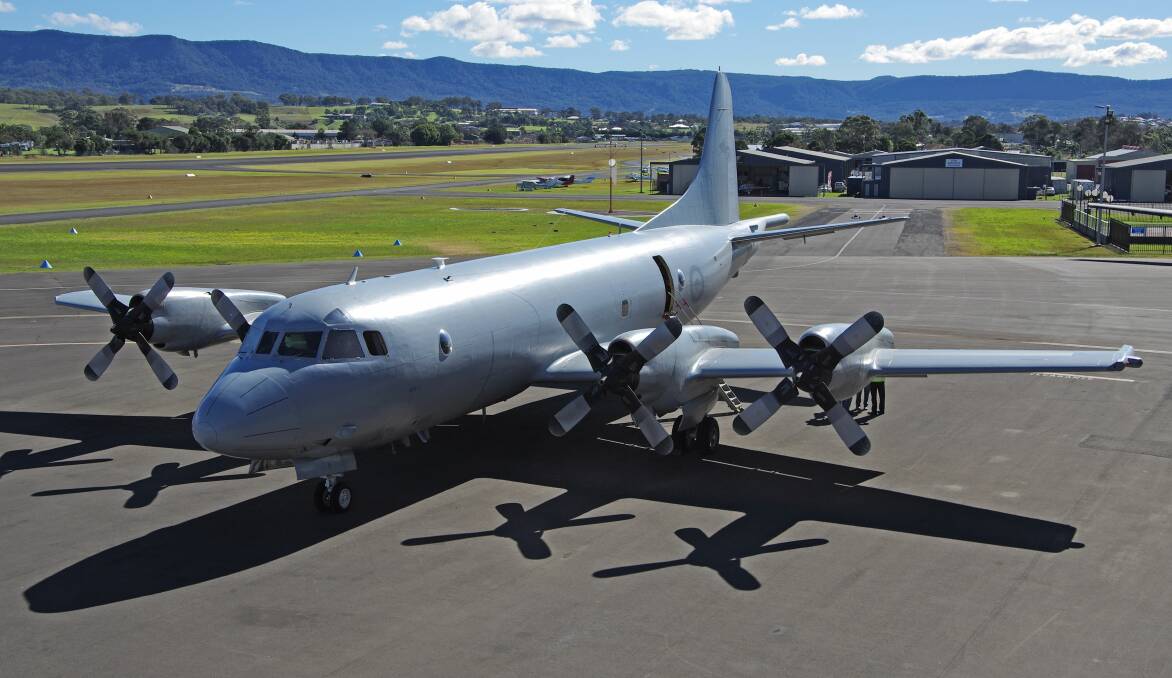 FLY OVER: This P3 Orion plane now calls Parkes home and has just celebrated 50 years of service to the nation. One like this will be flying over Parkes on Thursday morning.