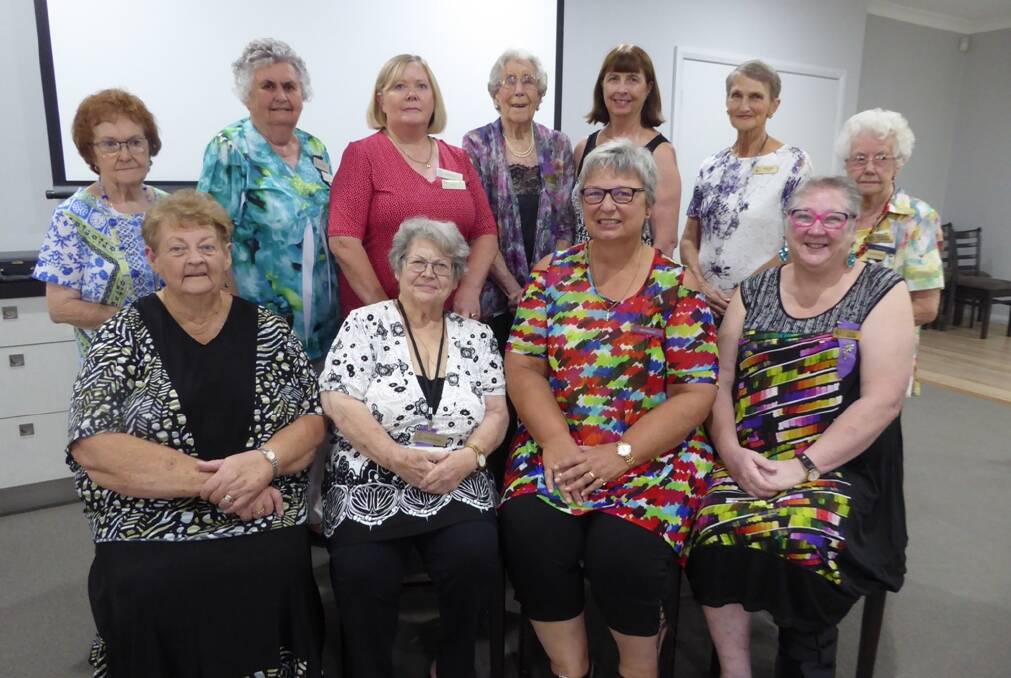 The Parkes Day View Club 2018 Committee, back from left - Coleen Carter, Zelma Fisher (Vice President), Pam Patrick (Secretary), Shirley Barklimore, Wendy Stoker, Pamela Ward, Margaret Newham; front - Marilyn Pizarro, Sue McLennan, Therese Welsh (Zone Councillor Eugowra) Vicki Archer (President). Absent Clare Dunne and Krystyna Szabo. 