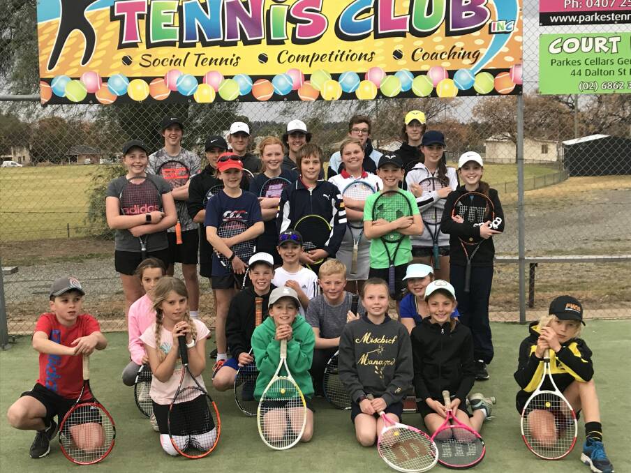Parkes Tennis centre continues to be a hive of activity with last weeks action including a well attended working bee followed by junior competition.