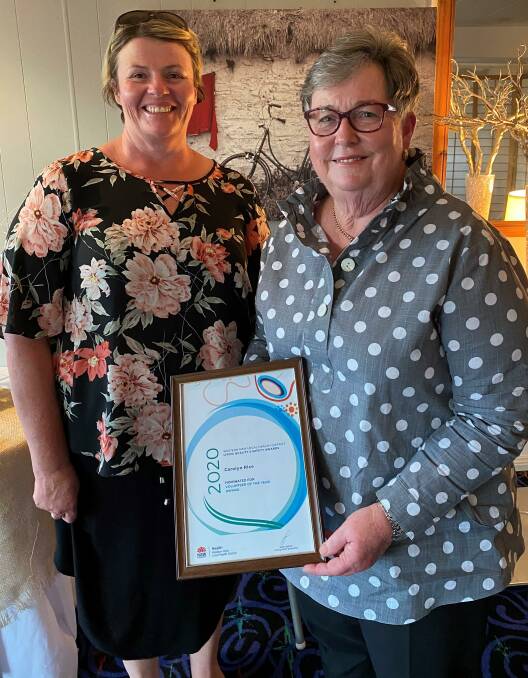 FULL OF PRAISE: Acting Lachlan Health Service Manager Jenni McGee said they are extremely grateful for all the work and effort volunteer Carolyn Rice OAM does for the Parkes Hospital. Photo: Submitted