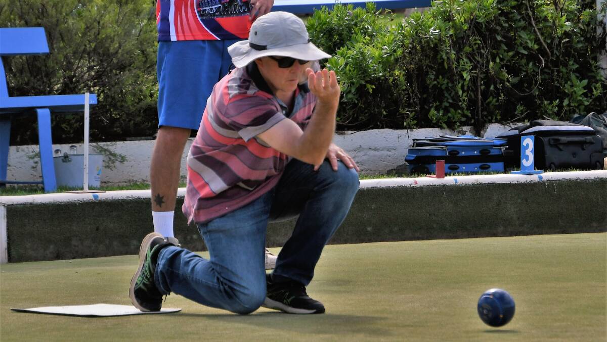 RAILWAY BOWLS: Jake Brown (pictured), along with partner Dougie Miller, won the surprise Easter Monday bowls competition that attracted a big field. Photo: Jenny Kingham