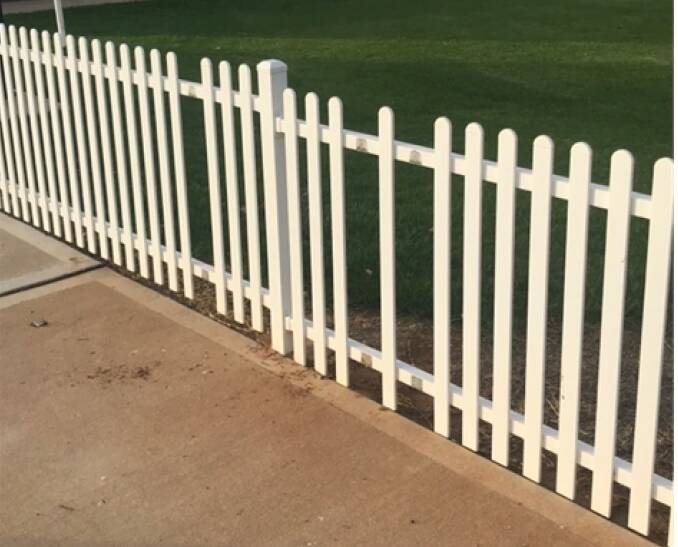DAMAGED: The fence palings at Keast Park in Parkes were vandalised, those responsible causing $2000 worth of damge. Photo: Facebook