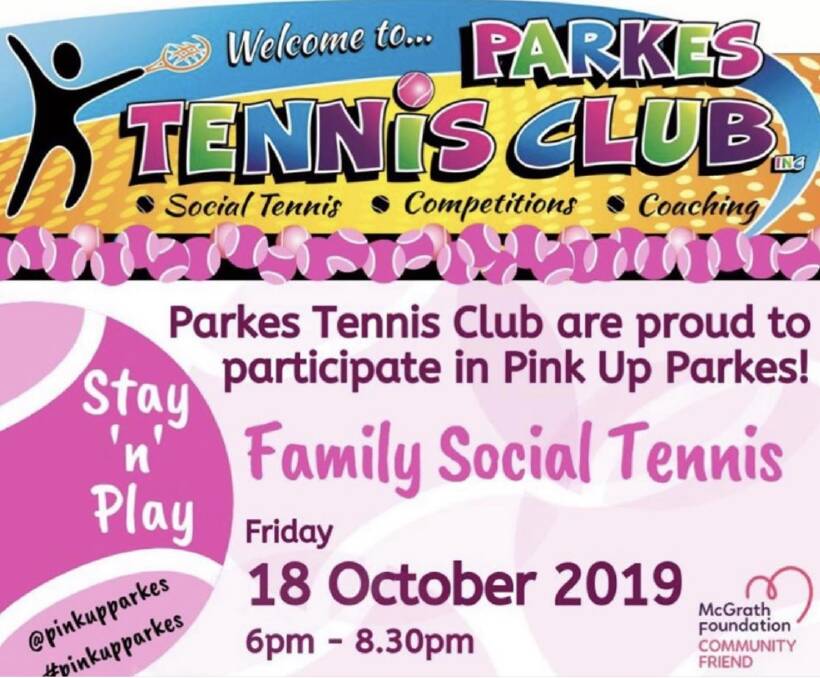 Players gearing up for pink tennis event this Friday