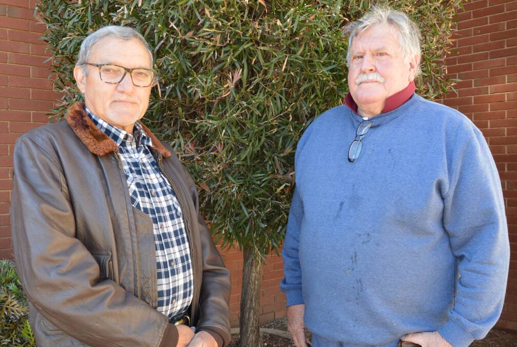 FORMATION: Parkes Shire Ratepayers and Residents Association co-conveners Steve Mitchell and John Coulston are inviting anyone across the shire to join the new group. Photo: Christine Little