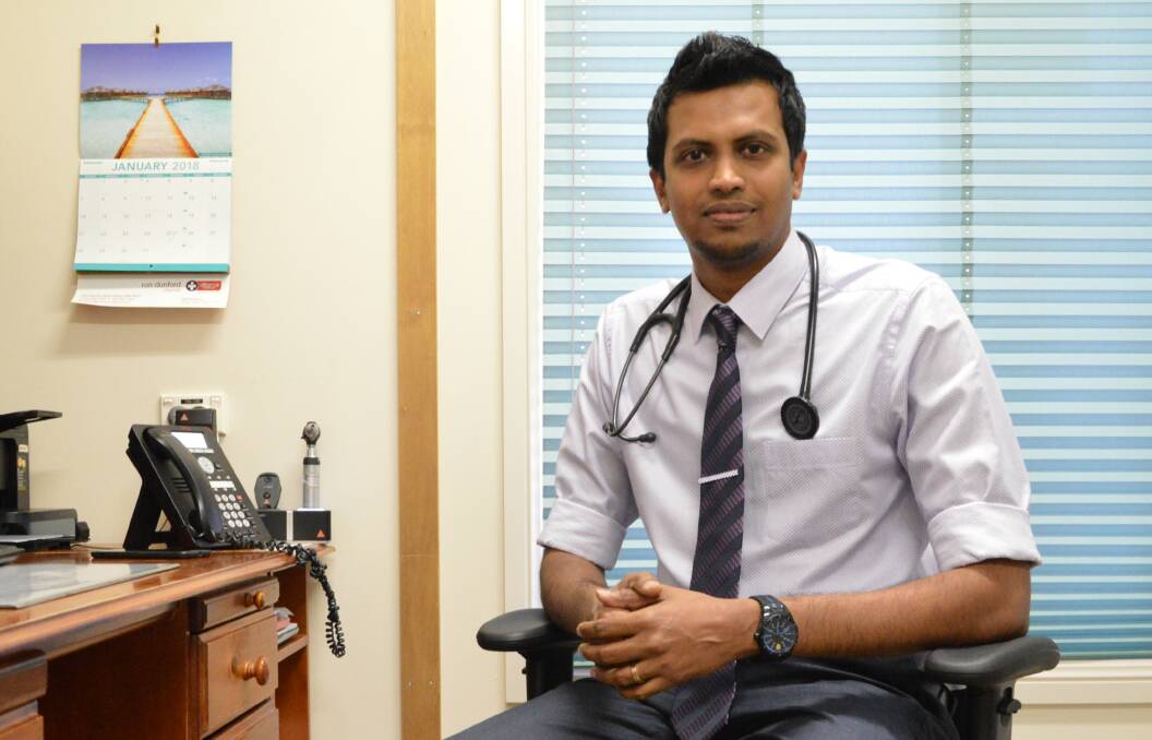 TRAINING: Dr Lolitha Basnayake of Ochre Medical Centre in Parkes has been given the opportunity to enhance his skills at home thanks to the Remote Vocational Training Scheme. Photo: Will Flynn