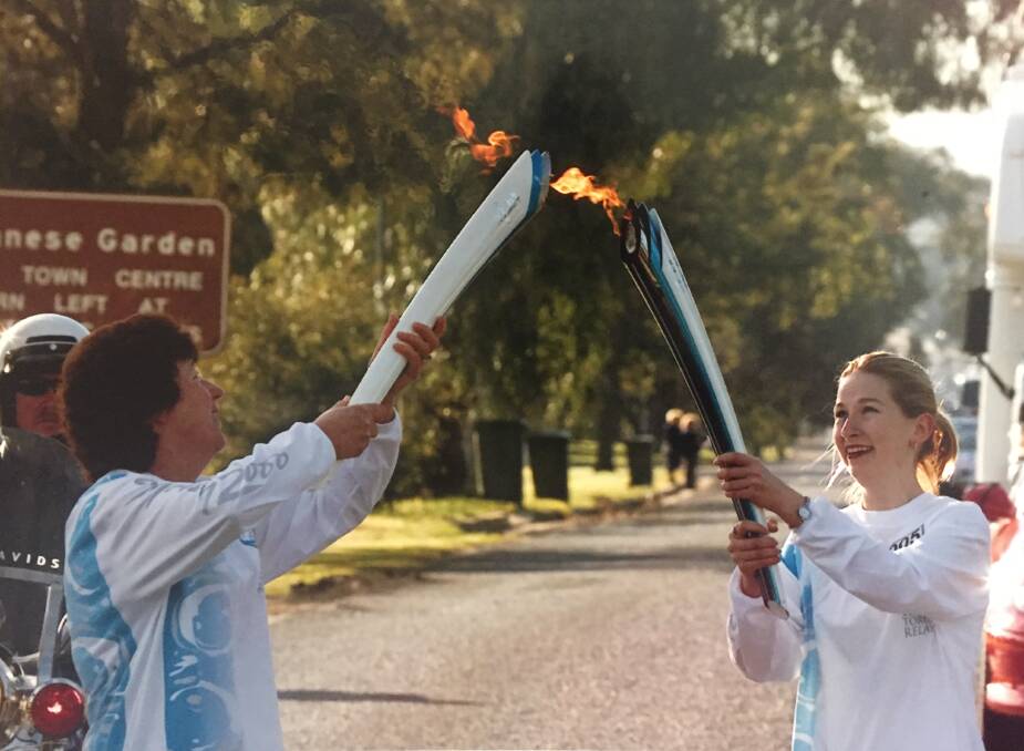 HONOUR: Though Maureen didn't get to carry the torch through Parkes - instead running the 500m in Cowra - she said it was a huge honour all the same. Photo: Submitted