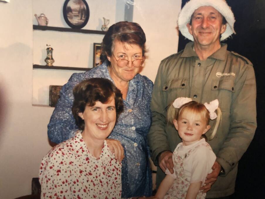 AWARD WINNING: Parkes M&D cast of "Reminising our Rose" - Katie Towsend, Noveta Hunt and Brian and Judy Schmalkuche in 2001. This one act play won the unpublished award at the One Act Play Festival. Photo: Submitted