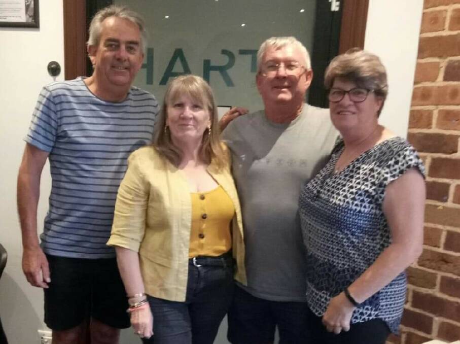TWO YEARS PLANNING: Some of the Parkes High School 1970-75 reunion committee, Gary Potts, Belinda Riach, Kim O'Keefe and Paula Harrison, who have been planning a reunion for two years. Photo: SUPPLIED