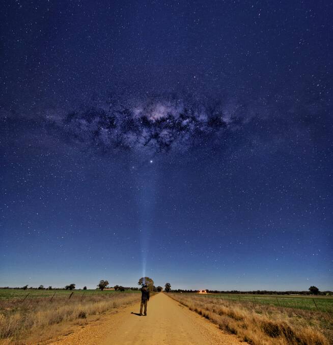 STARRY NIGHT: A beautiful starry night magically captured in Parkes last month by former Parkes man Michael Samson. This photo was shared on the social media platform Instagram. Photo: Michael Samson