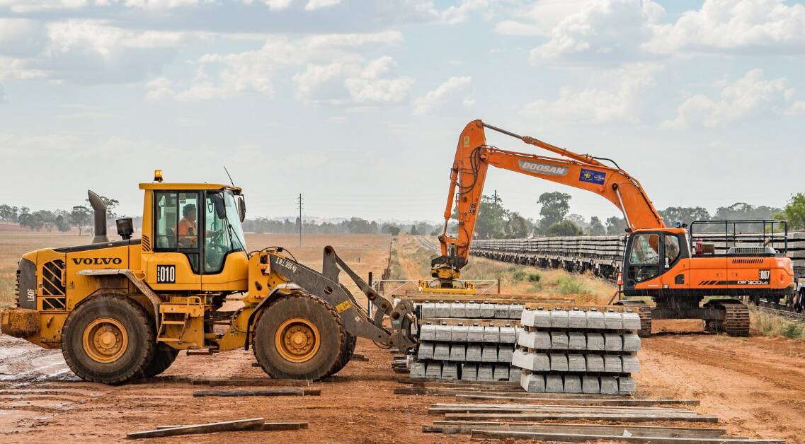 INLAND RAIL: The Parkes to Narromine section of the Inland Rail has been completed, but work on the Stockinbingal to Parkes is just getting started. Photo: Submitted